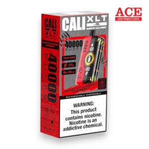 CALI XLT40000 PUFF DISPOSABLE 5% 6CT -FROZEN STRAWBERRY RASPBERRY