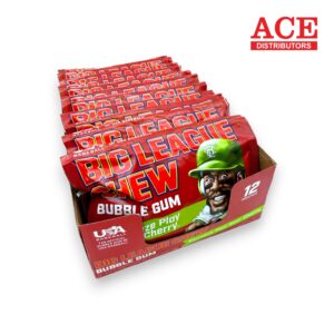 BIG LEAGUE CHEW SOUR CHERRY 2.12OZ 12CT