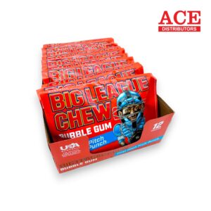 BIG LEAGUE CHEW FRUIT PUNCH 2.12OZ 12CT