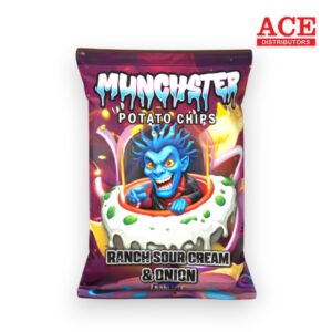 MUNCHSTER POTATO CHIPS 2.5OZ RANCH SOUR CREAM ONION