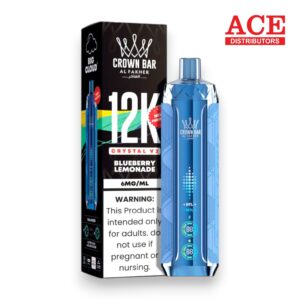 AL FAKHER CROWN BAR DISPOSABLE CRYSTAL V2 12000 PUFF 5CT BLUEBERRY LEMONADE