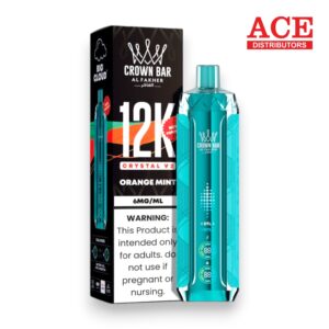 AL FAKHER CROWN BAR DISPOSABLE CRYSTAL V2 12000 PUFF 5CT ORANGE MINT