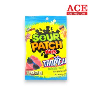 PEG SOUR PATCH KIDS FRUITS TROPICAL MIX 7.17OZ