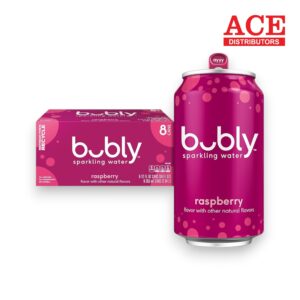 BUBLY SPARKLING WATER RASPBERRY 12OZ CAN 8CT