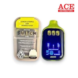 BOUTIQ SWITCH V5 LIQUID DIAMOND THCP DISPOSABLE 2G LEMON STRIPS/OZK/MANGO KUSH -10CT
