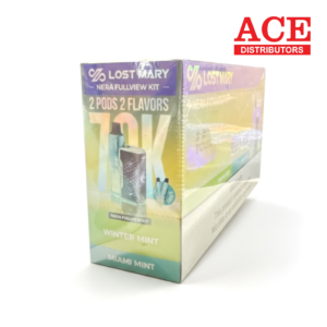 LOST MARY NERA FULLVIEW 70000 PUFF DISPOSABLE DUO KIT 5CT -MIAMI MINT + WINTER MINT