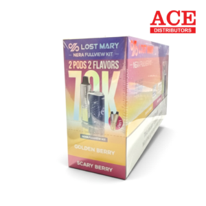 LOST MARY NERA FULLVIEW 70000 PUFF DISPOSABLE DUO KIT 5CT -SCARY  BERRY & GOLDEN BERRY