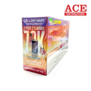 LOST MARY NERA FULLVIEW 70000 PUFF DISPOSABLE DUO KIT 5CT -WATERMELON ICE + FCUKING FAB
