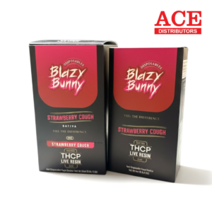 BLAZY BUNNY 4ML LIVE RESIN THC-P DISPOSABLE 6CT - STRAWBERRY COUGH