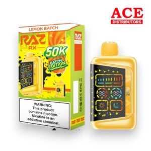 RAZ RX 50000 PUFFS BATCH ED. DISPOSABLE 5CT BOX - LEMON BATCH