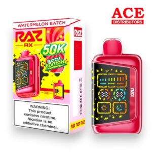 RAZ RX 50000 PUFFS BATCH ED. DISPOSABLE 5CT BOX - WATERMELON BATCH