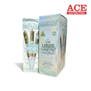 LOST THCP 1.65G LIQUID DIAMOND PRE ROLLS D8+L/R ALASKAN THUNDERF*CK SATIVA - 3PK 10CT