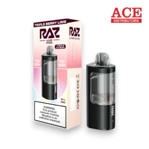 RAZ VUE 50000 PUFFS DISPOSABLE POD 5CT BOX -TRIPLE BERRY LIME