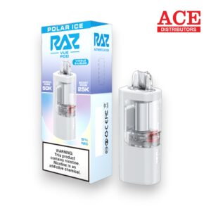 RAZ VUE 50000 PUFFS DISPOSABLE POD 5CT BOX -POLAR ICE