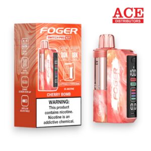 FOGER SWITCH PRO 30000 PUFFS DISPOSABLE KIT 5CT BOX - CHERRY BOMB