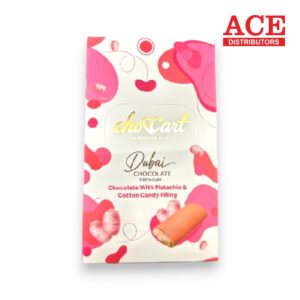 DUBAI CHOCOLATE WHITE CHOCOLATE WITH PISTACHIO & COTTON CANDY 37GM 24CT
