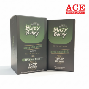 BLAZY BUNNY 4ML LIVE RESIN THC-P DISPOSABLE 6CT - SUPER SOUR DIESEL