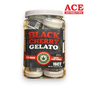 HEMP MASTER EXOTIC FLOWER 3.5G/16CTJAR - BLACK CHERRY GELATO INDICA