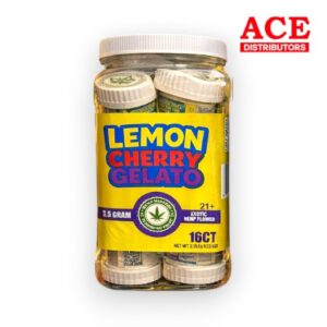 HEMP MASTER EXOTIC FLOWER 3.5G/16CTJAR - LEMON CHERRY GELATO HYBRID