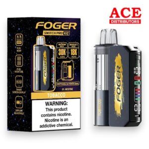 FOGER SWITCH PRO 30000 PUFFS DISPOSABLE KIT 5CT BOX - TOBACCO