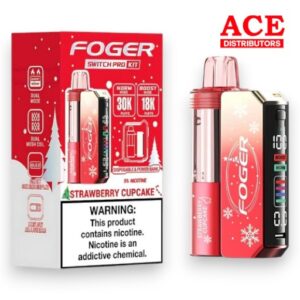 FOGER SWITCH PRO 30000 PUFFS DISPOSABLE KIT 5CT BOX - STRAWBERRY CUPCAKE