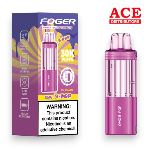 elf bar vape uk White Gummy Foger Switch Pro Pod 30K Puffs main image 1
