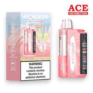 FOGER SWITCH PRO 30000 PUFFS DISPOSABLE KIT 5CT BOX - FROZEN WATERMELON