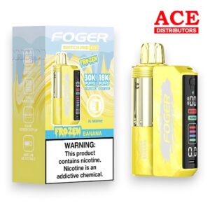 FOGER SWITCH PRO 30000 PUFFS DISPOSABLE KIT 5CT BOX - FROZEN BANANA
