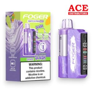 FOGER SWITCH PRO 30000 PUFFS DISPOSABLE KIT 5CT BOX - GRAPE SLUSH
