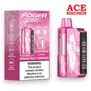 FOGER SWITCH PRO 30000 PUFFS DISPOSABLE KIT 5CT BOX - DRAGON FRUIT LEMONADE