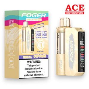 FOGER SWITCH PRO 30000 PUFFS DISPOSABLE KIT 5CT BOX - VANILLA CUPCAKE