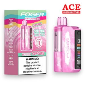 FOGER SWITCH PRO 30000 PUFFS DISPOSABLE KIT 5CT BOX - SKITTLES CUPCAKE
