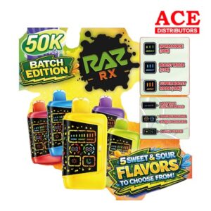 RAZ RX 50000 PUFFS BATCH ED. DISPOSABLE 5CT BOX