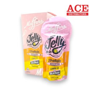 MUFFINS JELLY HOLE 4.2GM PREROLL 2PK/10CT - LEMON ICE/SOLAR BLISS SATIVA