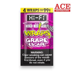 HI-FI WRAPS 4/.99 GRAPE ESCAPE 15CT