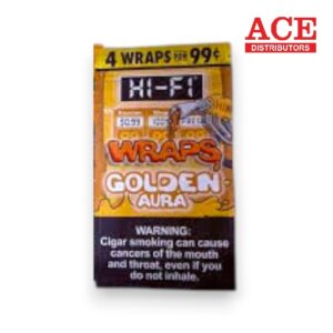 HI-FI WRAPS 4/.99 GOLDEN AURA 15CT
