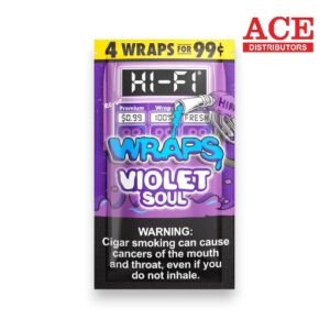 HI-FI WRAPS 4/.99 VIOLET SOUL 15CT