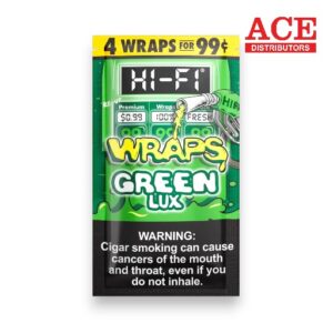 HI-FI WRAPS 4/.99 GREEN LUX 15CT