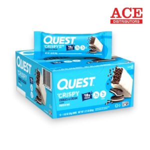 QUEST PROTEIN BAR CRISPY COOKIES & CREAM 1.83OZ 12CT