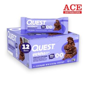 QUEST PROTEIN BAR OVERLOAD CHOCOLATE EXPLOSION 2.15OZ 12CT