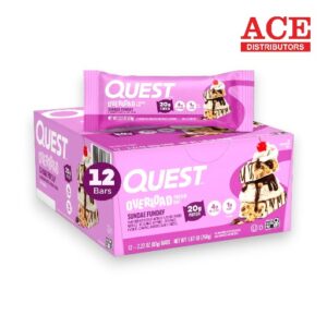 QUEST PROTEIN BAR OVERLOAD SUNDAE FUNDAY 2.04OZ 12CT