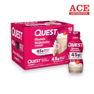 QUEST PROTEIN MILKSHAKE STRAWBERRY 14OZ 12CT