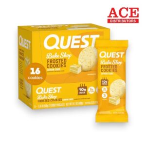 QUEST PROTEIN BAKE SHOP COOKIES LEMON CAKE 1.76OZ 8CT