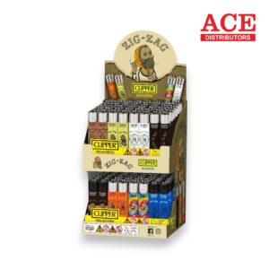 CLIPPER LIGHTERS ZIG ZAG DISPLAY 2 TIER