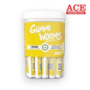 HEMP MASTER EXOTIC PREROLL 1G 16CTJAR - GUMMI WORMS