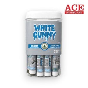 HEMP MASTER EXOTIC PREROLL 1G 16CTJAR - WHITE GUMMY