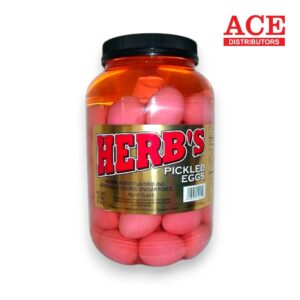 HERB'S PICKLED EGGS JAR
