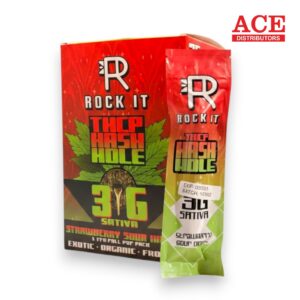 ROCK IT HASH HOLE 3GM THC-P EXOTIC PREROLL 25CT - STRAWBERRY SOUR DIESEL SATIVA