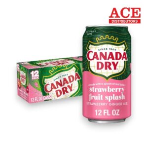 CANADA DRY 12OZ CAN 12CT FRUIT SPLASH STRAWBERRY