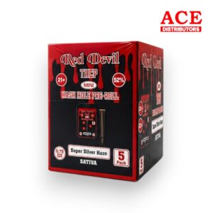 RED DEVIL THCP HASH HOLE MINI PRE-ROLLS 0.75GM 5CT - SUPER SILVER HAZE SATIVA